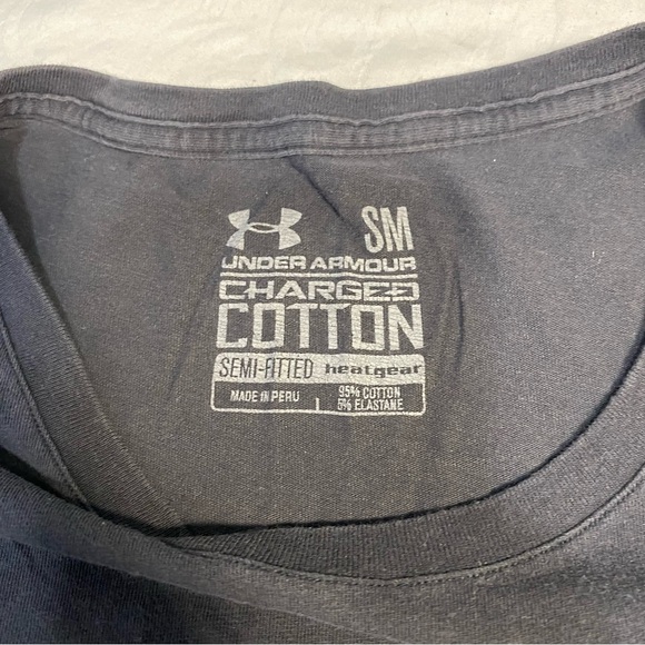 Under Armour Charged Cotton Heatgear Women’s Small Semi Fitted T-Shirt Tee Shirt - Picture 6 of 11